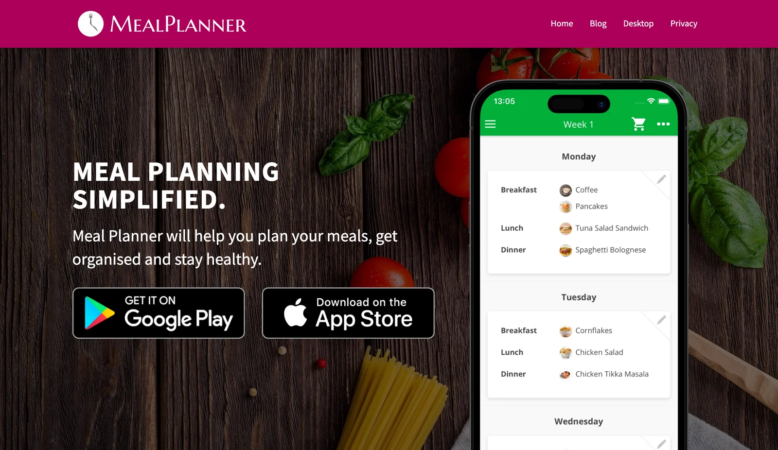 MealPlanner website